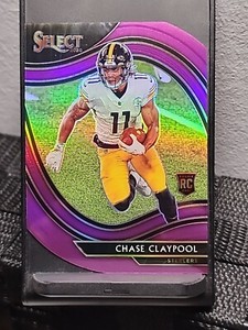G 2020 Panini Select CHASE CLAYPOOL RC Rookie Purple Die-Cut Field Level