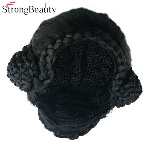 Synthetic Braid Updo Bun Wig Wigs Synthetic Cosplay Women Hair - Picture 10 of 16