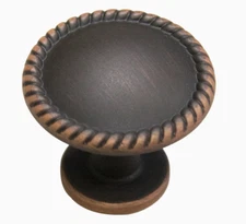 40918 Style Selections 1.25-in Aged Bronze 300923 Transitional Cabinet Knob 