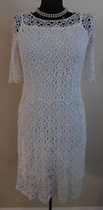 Ralph-Lauren-Dress-New-White-Crochet-Lace-Elbow-Sleeve-Sheath-S-Small-174