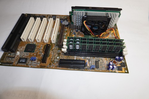 Mainboard Slot1 Asus P2B-F Rev 1.00 CPU Intel Pentium PIII 450 SL35D 384MB RAM - Bild 6 von 7