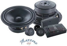 steg se650C KIT SPEAKERS 2 WAY WOOFER + TWEETER + CROSSOVER CAR SPEAKERS ITALY