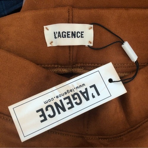 L'Agence Mini High Rise Crop Pull On Hose Cognac Neu mit Etikett Größe Small - Bild 4 von 6