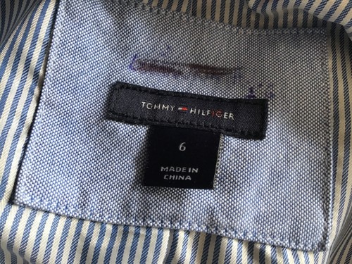 Tommy Hilfiger Blazer Boys Youth Navy Blue Gold Buttons Jacket Sz 6 READ - Picture 5 of 7