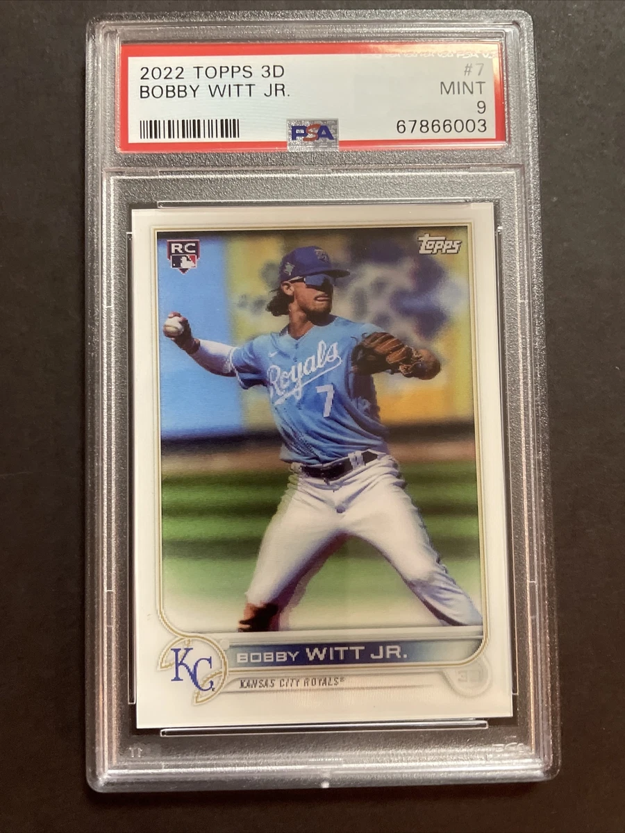 2022 Topps 3D - Bobby Witt Jr. Rookie Card #7 RC PSA 9 | eBay