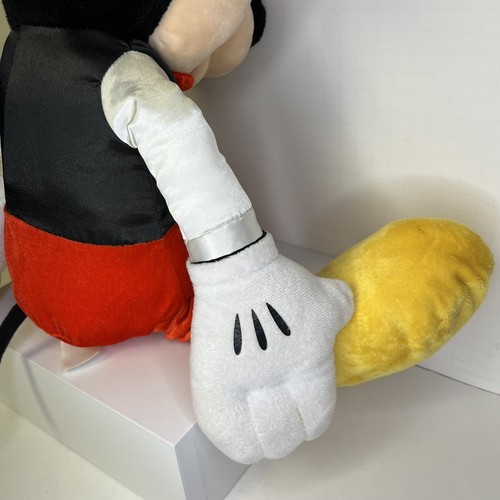 Disney Mickey Mouse Large Plush 22" Red Bow Tie & Black Vest 2016 - Picture 8 of 11