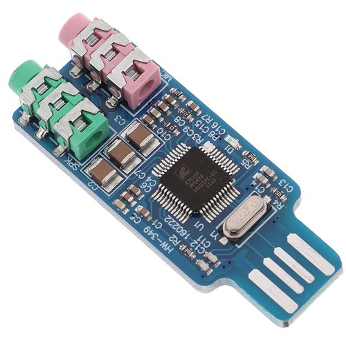 CM108 USB Drive Free USB Sound Card Laptop Computer External Sound Card Mo'ME_Q - Photo 3/12