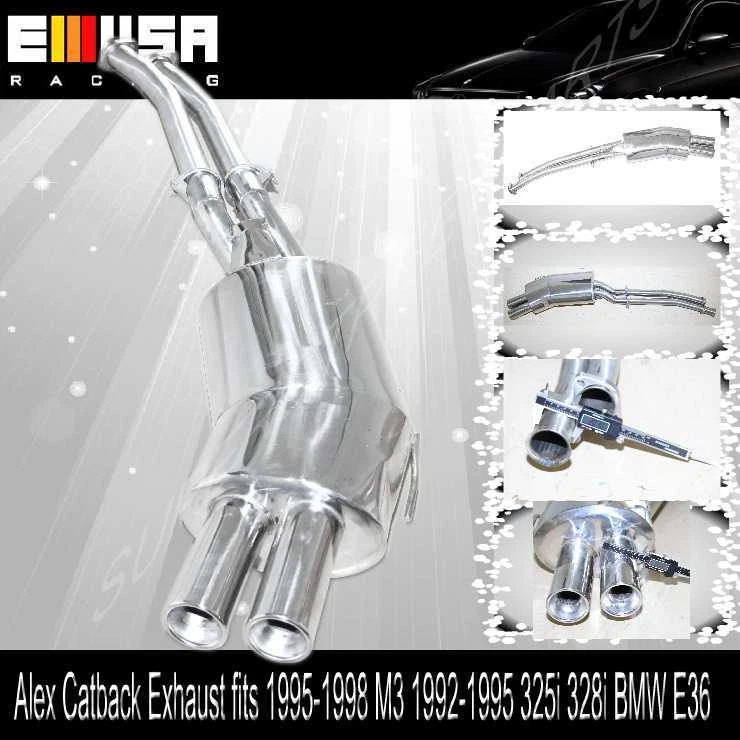 Escape SS Alex Catback ajuste 92-95 Alex Back E36 325i 92-95 Alex Back DOBLE TUBERÍA Foto 2 de 4