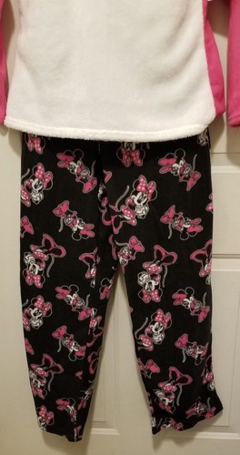 Women's Minnie Mouse 3D Fleece Pajamas 2pc Pink, White, Black 3X XXXL NWT - Picture 3 of 4
