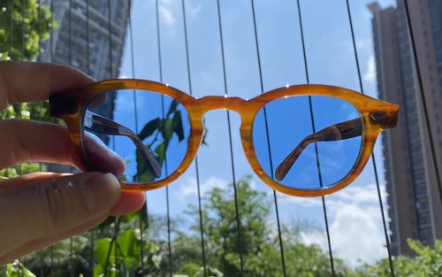 Gafas de sol polarizadas azules vintage para hombre johnny depp gafas de acetato rubio UV400 - Imagen 2 de 8