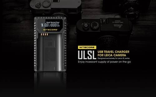 Nitecore ULSL USB Charger for Leica SL Series BP-SCL4 Batteries - Picture 2 of 11