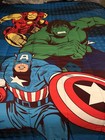 Marvel Comics AVENGERS Iron Man HULK Captain America  BLANKET COMFORTER TWIN