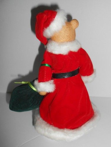 Vintage Musical Rotating Santa Bear plays Santa Claus is Coming to Town - Picture 3 of 7