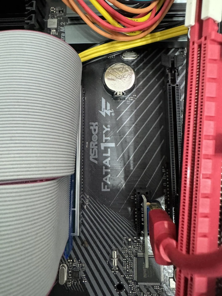 6 GPU Mining Rig Asrock B450 Gaming K AMD Ryzen 3 1200 4GB RAM Frame 2000w PSU - Image 3 of 4