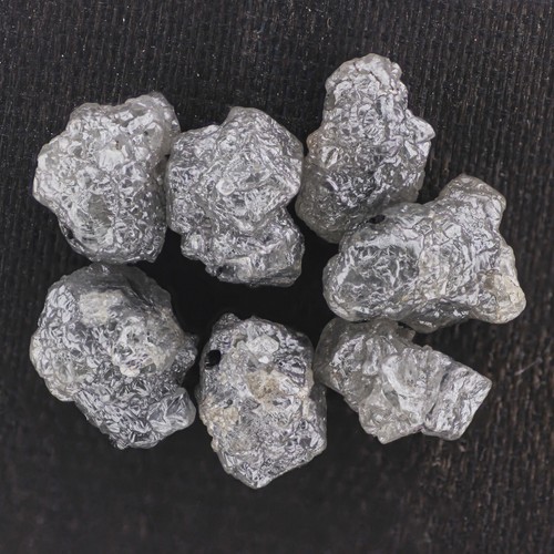 Octaedro perforado áspero diamante suelto crudo natural grande de 10,16 quilates 7 piezas - Imagen 8 de 9