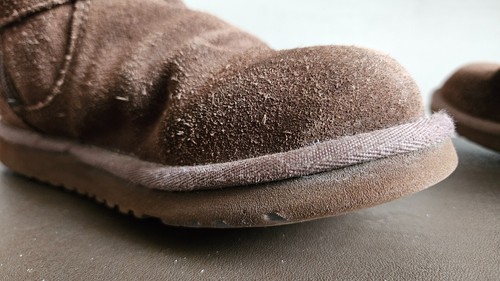 UGG Women's Clovis Zipped Boots w/ Studs 3287 Brown Suede, Size 3 UK / 34 EU, GC - Picture 14 of 17