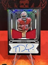 2022 Tyrion Davis Price Panini Obsidian Dual Patch RPA Auto #’d / 175 49ers