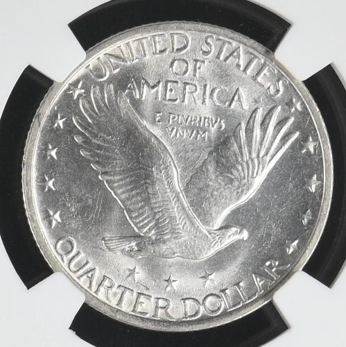 1919 STANDING LIBERTY QUARTER ~ NGC MS62 BRIGHT FLASHY GEM SLIDER! - Image 4 of 4