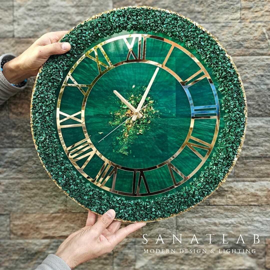 Epoxy Resin Watch Resin Wall Watch Resin Ametist Watch Wall Decor Home Decor
