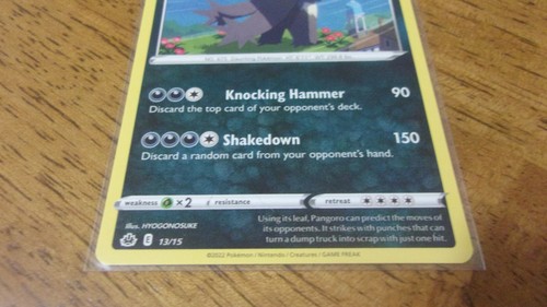 McDonald's 2022 Pokémon Regular Style Pangoro 013/015 TCG Card Only - Picture 4 of 7