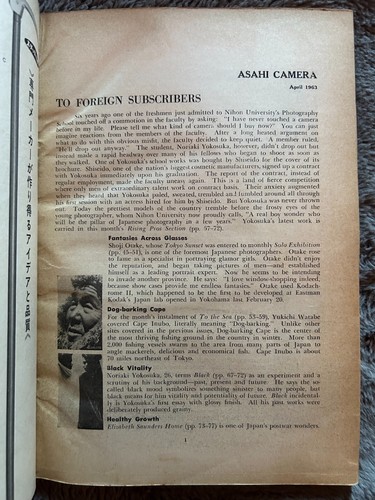 Asahi Camera, Japanese photography magazine 1963 (4), photobook - Picture 6 of 7