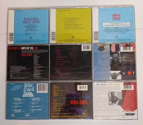 Miles Davis CD's (9):Kind of Blue-Bitches Brew-Tutu-Birth of The Cool-Long Songs - Picture 2 of 5