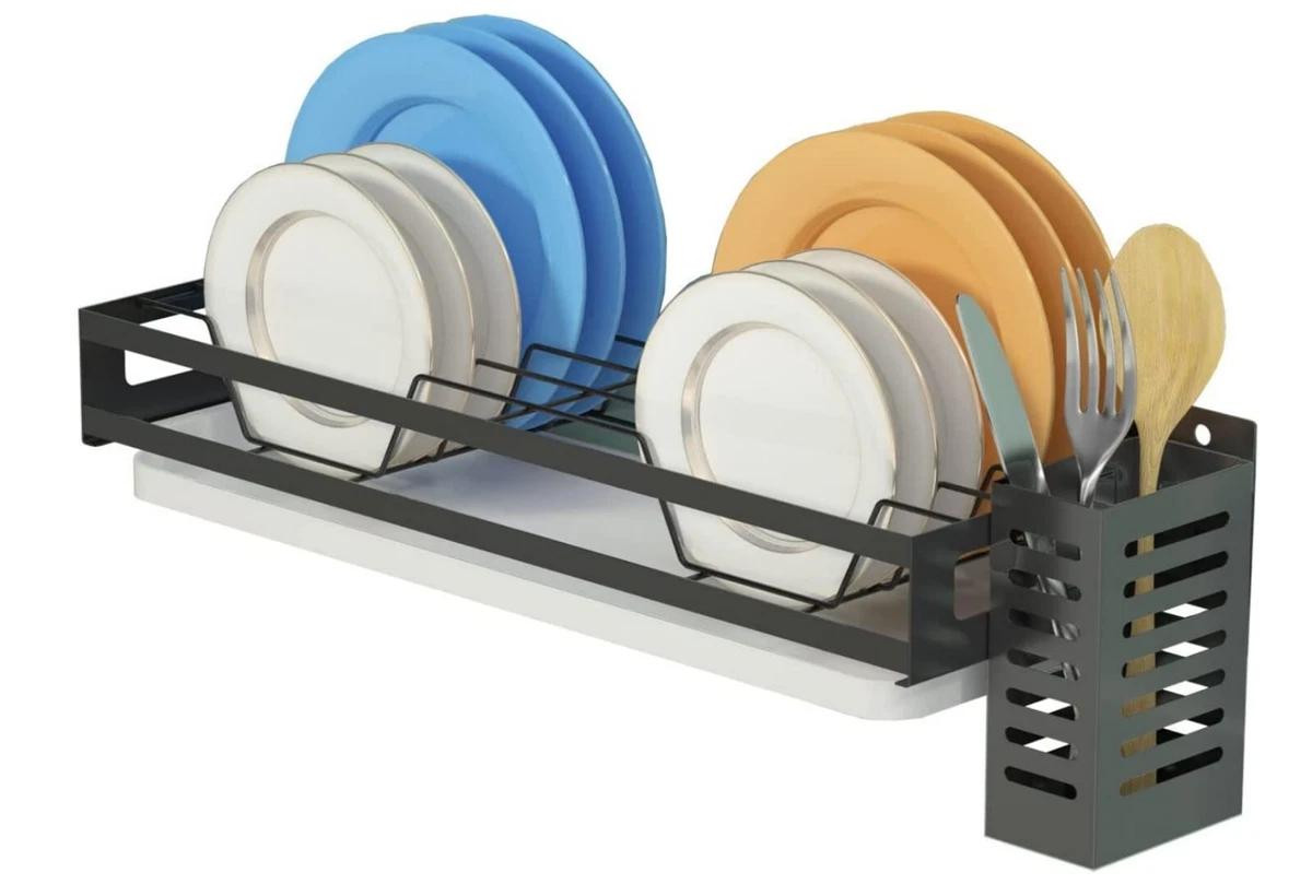 Wall-mounted Stainless Steel Kitchen Dish Drying Rack