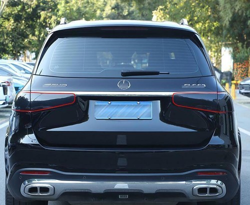 Smoked black ABS Rear light tail light cover trim For Mercedes-Benz GLS 20-2024 - Bild 2 von 11
