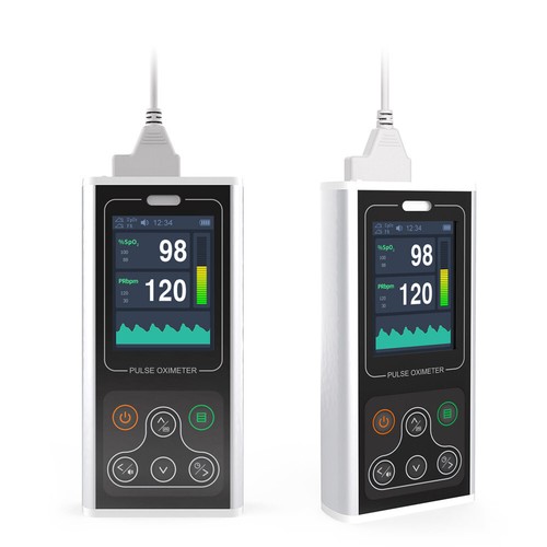 New born Handheld Pulse Oximeter Infant Spo2 Probe PR Clolor Screen,water proof - Picture 5 of 12