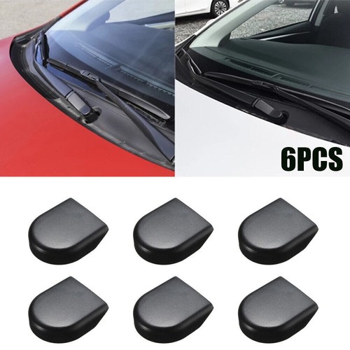 Replacement Wiper Arm Head Nut Cover Caps Black For Toyota Yaris Corolla Verso - Picture 2 of 10