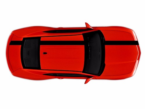 NEW Chevy CAMARO Single 6" RACING STRIPES Black Gun Metal2 CARBON FIBER vinyl - Picture 4 of 7