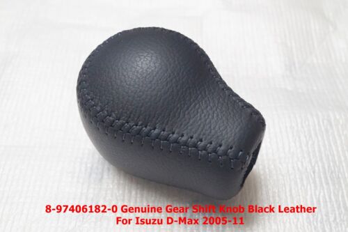 8-97406182-0 5SPEED BLACK LEATHER GEAR SHIFT KNOB FOR ISUZU D-MAX 2005-11 - Picture 6 of 7