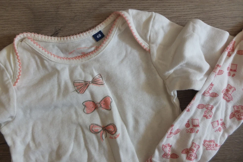 3 X Set Body TOM TAILOR, Next, C&A BABY CLUB Taglia 68 3-6 Mesi. TOP Baby - Immagine 2 di 4