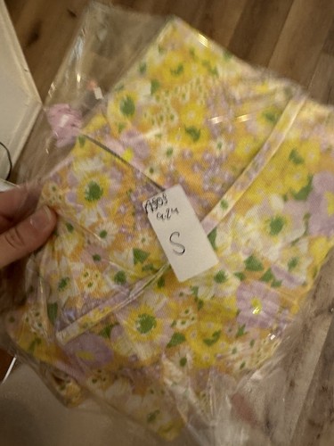 Asos Sz 6 Sundress Yellow Green Halter Floral Dress Hippie Colorful - Picture 8 of 8