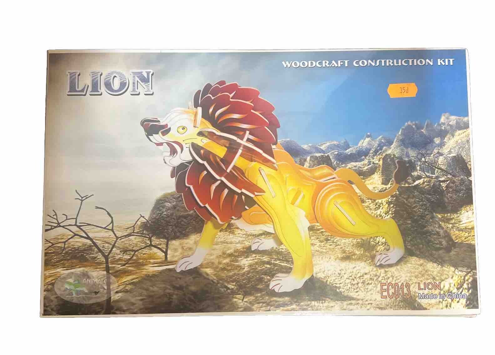 NEW ANIMALS WOODCRAFT CONSTRUCTION KIT | LION