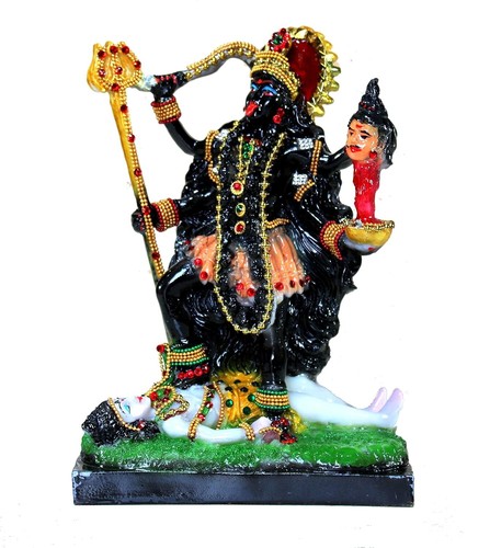 Multicolor Goddess Kaali MATA Murti Idol/Statue/Sculpture ( Size: 8.5inch ) - Picture 1 of 4
