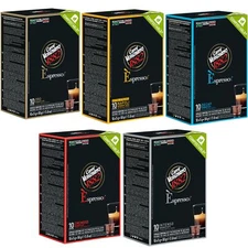 Caffe Vergnano 1882 50 Count Oro Cremoso Intenso Napoli And Decaffeinato Compost