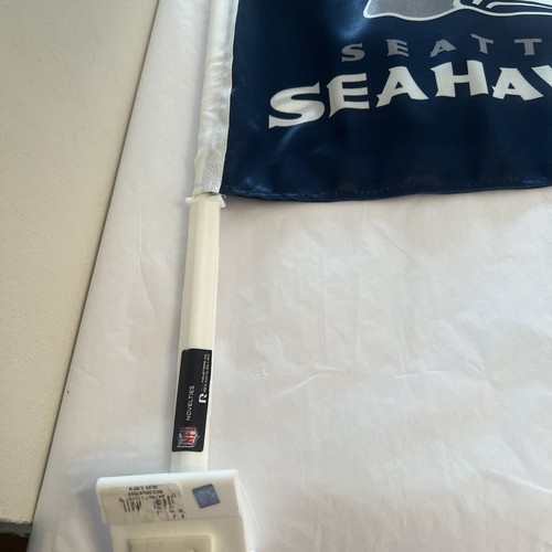 NFL Seattle Seahawks Car Window Flag - Double Sided - 11" x 14" - NEW! - Picture 5 of 5