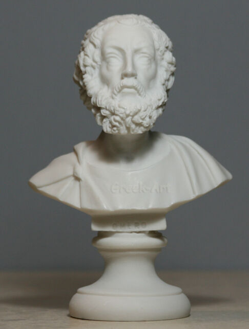 HOMER Bust of 1st Epic Poet Author Greek Art Statue Handmade Sculpture 5.91 in HOMER Bust of 1st Epic Poet Author Greek Art Statue Handmade Sculpture 5.91 in