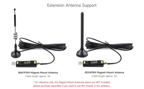 Waveshare Industry USB to LoRa Data Transfer Module Based On SX1262 - Picture 10 of 21