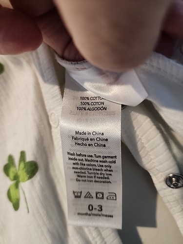 0-3 Months My First St Patrick Day Unisex Baby Outfit Long Sleeve Bodysuit Irish - Picture 7 of 16
