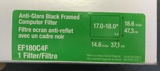 3M Framed Anti-Glare Filter Fits Computer Monitors 17"-18" Ratio 5:4 EF180C4F