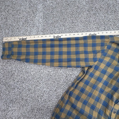 Marmot kariertes Flanellhemd Herren L blau gelb langarm Knopfleiste - Bild 9 von 9