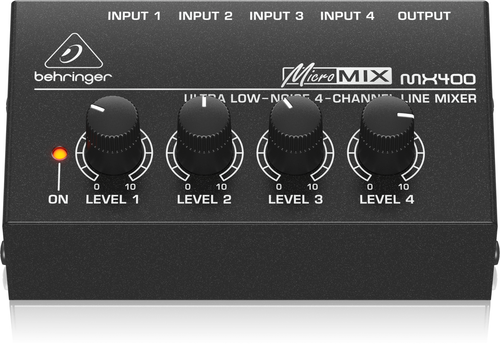 Mixer Behringer MX400 Micromix Low Noise 4 Channel Mono Line Audio Keyboard New - Picture 2 of 5