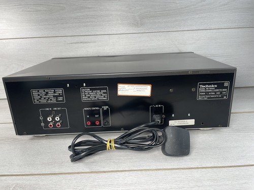 TECHNICS RS-TR225 Twin Tape Deck Recording Power Loading Doors Dolby HX PRO - Picture 10 of 15