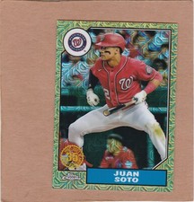 2022 Topps Series 1 1987 Topps Chrome Silver Pack Mojo #T87C-25 Juan Soto...NM+