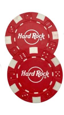 Lot of (8) Hard Rock Cafe Hotel & Casino Style Poker Chips