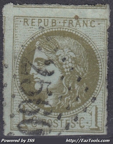 KLASSISCHES FRANKREICH: BORDEAUX NR. 39C OBLITERE GC 2560 MOUCHARD JURA - BEWERTUNG 175 € - Bild 1 von 2