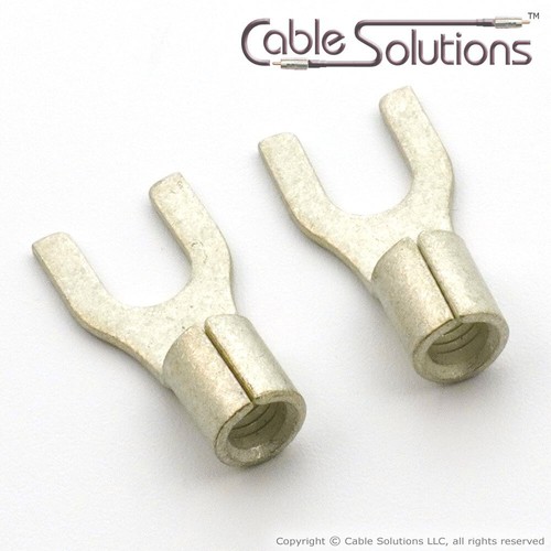 Barrier Spades Speaker Cable Connectors Vampire-Inspired CS BAR10 - Picture 1 of 6