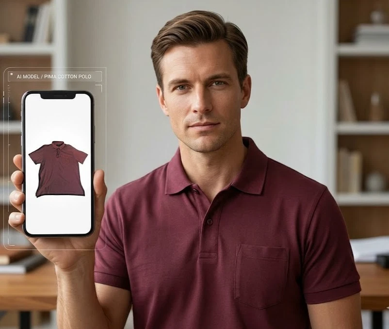 R&R Casuals Mens Medium Maroon Pima Cotton Polo Shirt Short Sleeve Soft Luxury